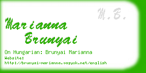 marianna brunyai business card